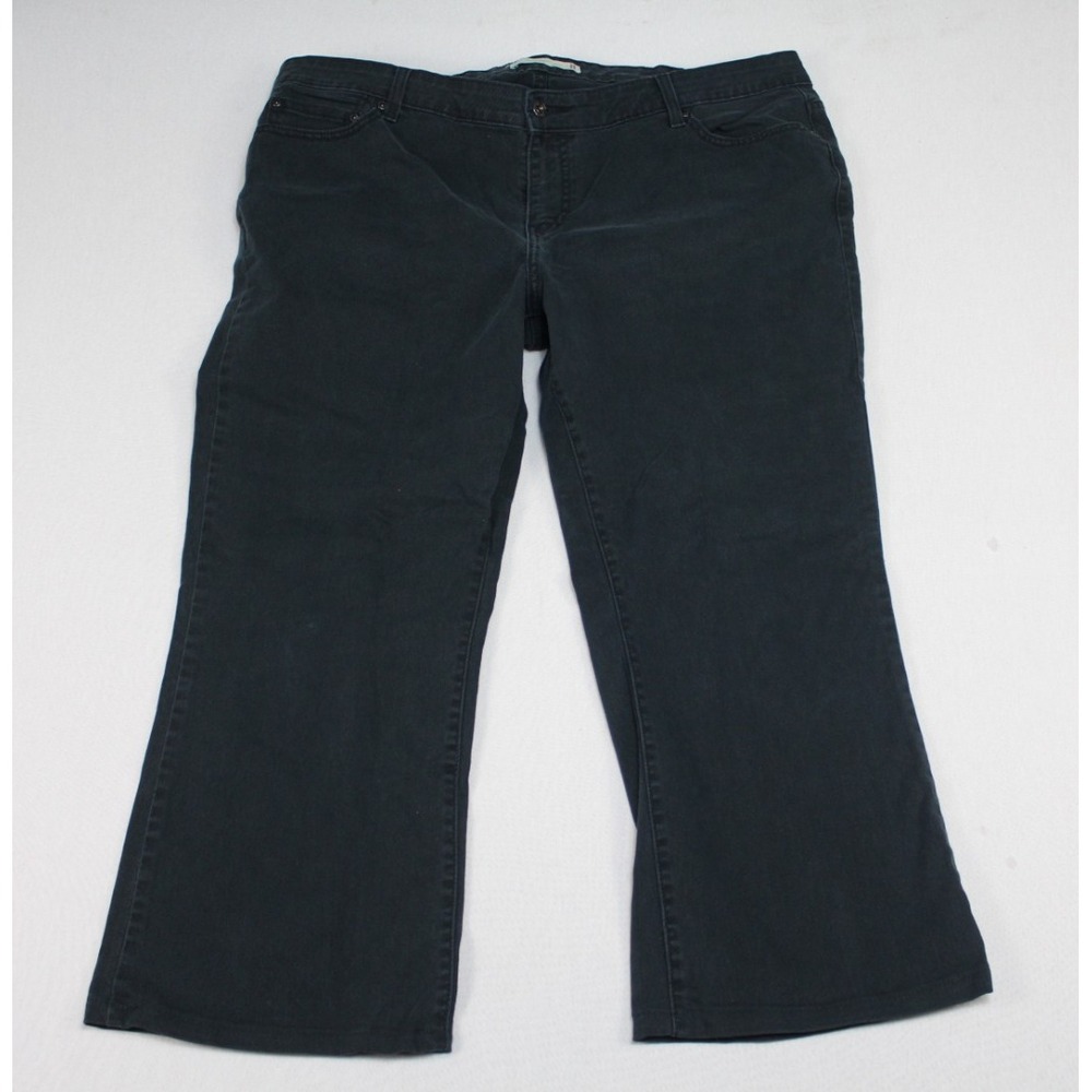 Levi's Women Black Jeans 590 Bootcut Denim Casual Size 20M